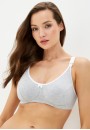 Бюстгальтер меланж серый для кормящих мам и беременных (307В)