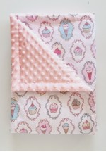 Одеяло-плед детский Розовый 90х90см..