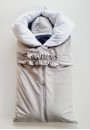 Набор на выписку SOFI серый (одеяло, комбинезон утепл., комбинезон, шапка, чепчик, пояс) 