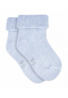 Носки детские Д3-33496М размер 9-10, голубой меланж..