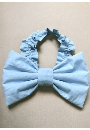 Бант голубой для конверта на выписку 