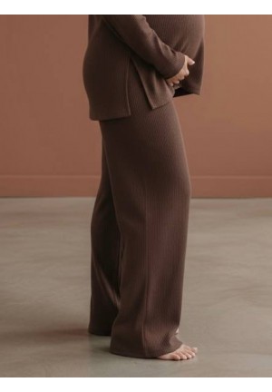 Брюки трикотажные шоколад для беременных (В-220)