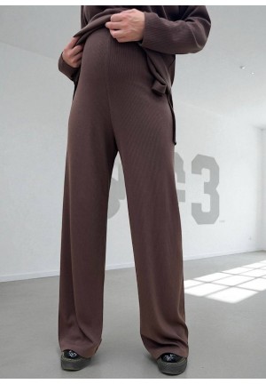 Брюки трикотажные шоколад для беременных (В-220)