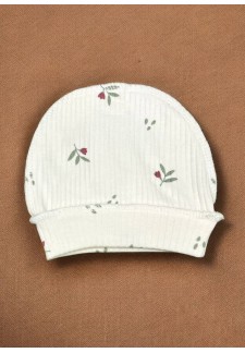 Чепчик лапша Крокусы на молочном (р.56) CH-007..