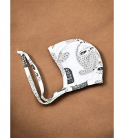 Чепчик Ленивцы с завязками (р.56) CHZ-006