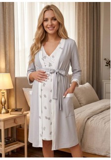 Комплект для роддома (халат + сорочка) 