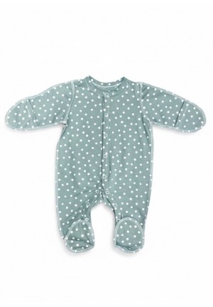 Комбинезон на кнопках мята капли (KD-012)