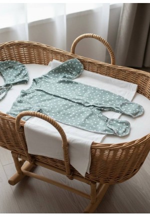 Комбинезон на кнопках мята капли (KD-012)