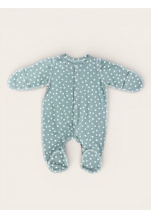 Комбинезон на кнопках мята капли (KD-012) Комбинезон на кнопках мята капли (KD-012)