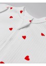 Комбинезон на молнии лапша красные сердечки (KD-016)