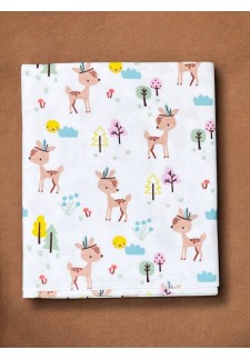 Пеленка фланелевая 90х110см Оленята (PF-001)..