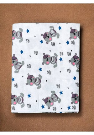 Пеленка фланелевая 90х120см Мишки (PF-003-бр)