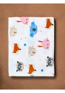 Пеленка фланелевая 90х120см Зверюшки (PF-004)..