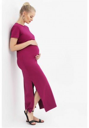 Платье-футболка орхидея для беременных и кормящих (3010)